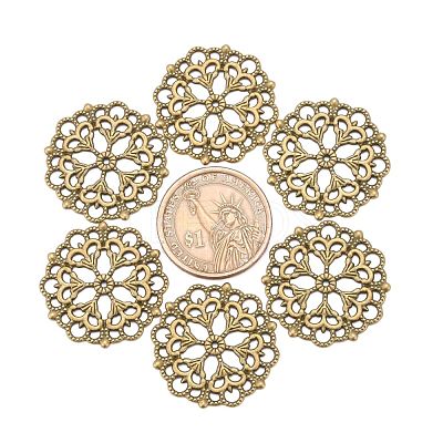 Tibetan Style Filigree Joiners Links TIBE-A11623-AB-FF-1
