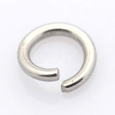 Tarnish Resistant 304 Stainless Steel Open Jump Rings STAS-E066-08-8mm-1