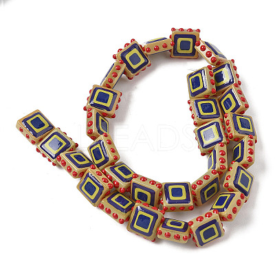 Baking Paint Glass Enamel Beads LAMP-S079-14-1