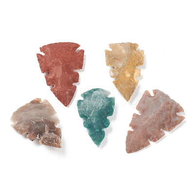 Rouch Raw Natural Indian Agate Beads G-H254-30-1