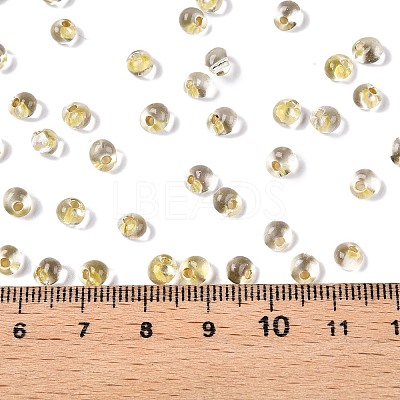 6/0 Baking Paint Transparent Fringe Glass Seed Beads X1-SEED-N006-06B-1