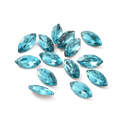 Glass Rhinestone Cabochons GGLA-P002-03A-01-1