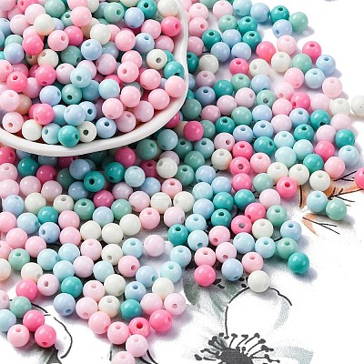 Opaque Acrylic Beads SACR-Q004-01E-1