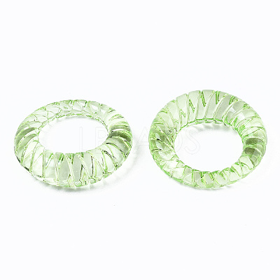 Transparent Acrylic Finger Rings LS-RJEW-T010-05D-1