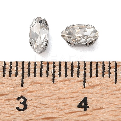 Horse Eye Sew on Rhinestone RGLA-L028-08A-01-1