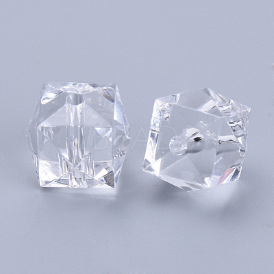 Transparent Acrylic Beads X-TACR-Q259-6mm-V01-1
