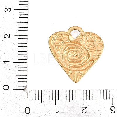 Textured 304 Stainless Steel Pendants STAS-D264-06A-G-1