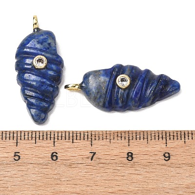 Natural Lapis Lazuli Carved Pendants G-H357-04G-08-1