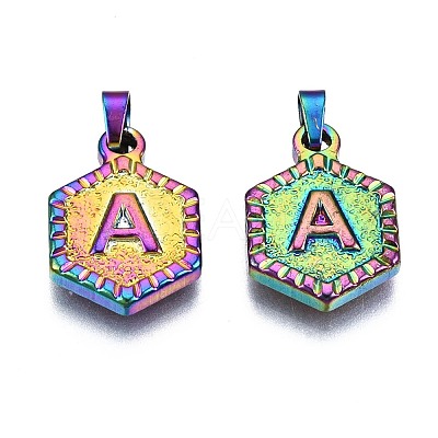 Ion Plating(IP) 304 Stainless Steel Pendants STAS-S119-008-02-1