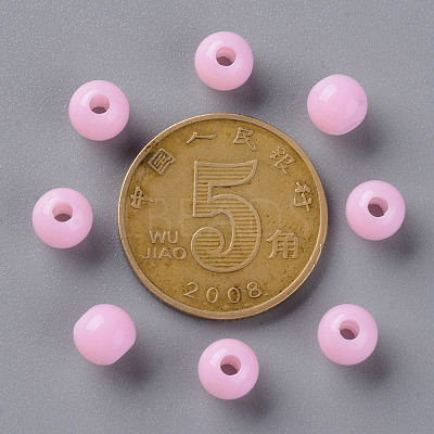Opaque Acrylic Beads X-MACR-S370-C6mm-A01-1