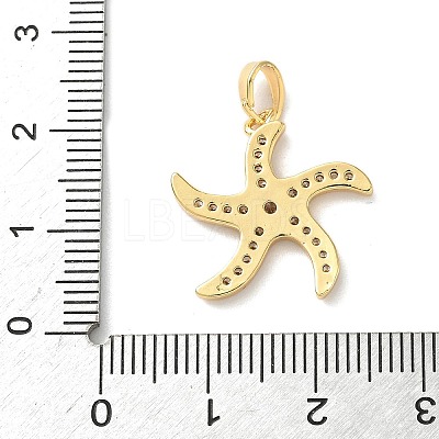 Brass Micro Pave Cubic Zirconia Pendants KK-K305-11E-G-1