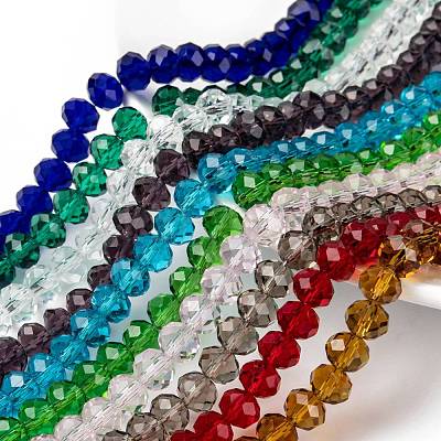 Glass Beads Strands EGLA-X0007-01A-8mm-1