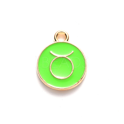 Alloy Enamel Pendants X-ENAM-S124-01B-06C-1