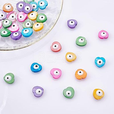 40Pcs Natural Freshwater Shell Beads SHEL-NB0001-34-1