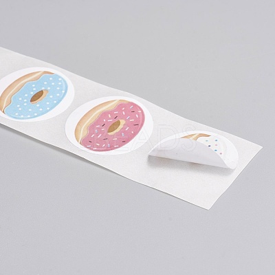 Self-Adhesive Kraft Paper Gift Tag Stickers DIY-G013-A17-1