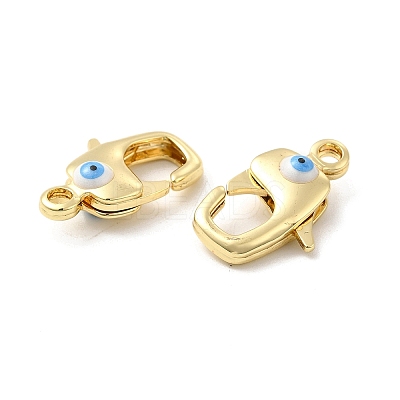 Brass Lobster Claw Clasps KK-E075-01G-03-1