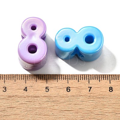 UV Plating Opaque Acrylic Beads SACR-Z007-02I-1