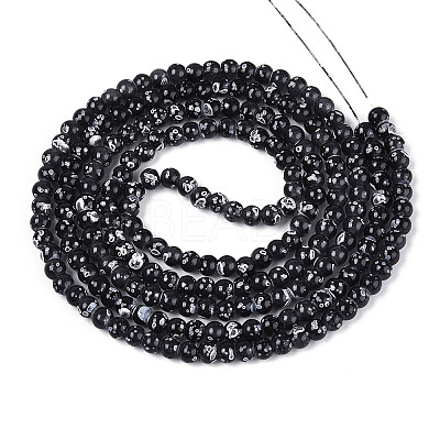 Baking Paint Glass Beads Strands DGLA-N015-4mm-10-1