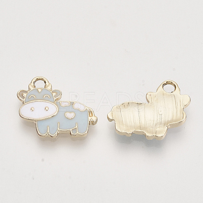 Alloy Enamel Pendants ENAM-S119-005C-1