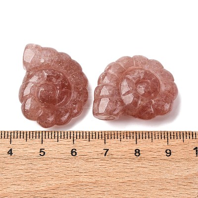 Natural Strawberry Quartz Pendants G-NH0065-01I-1