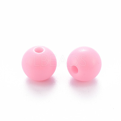 Opaque Acrylic Beads MACR-S370-C8mm-A01-1