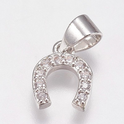 Brass Micro Pave Cubic Zirconia Charms LS-ZIRC-E145-27P-1