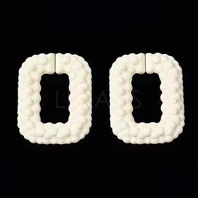 Spray Painted CCB Plastic Linking Rings CCB-Q091-009F-1