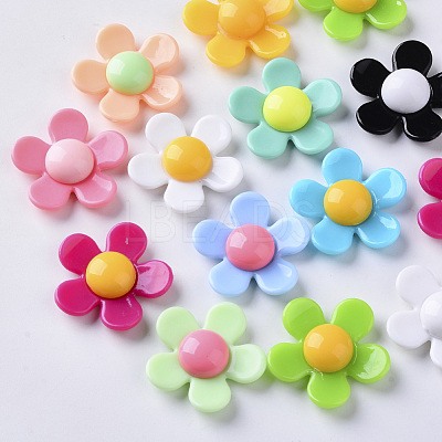Opaque Acrylic Beads SACR-N007-B-02-1