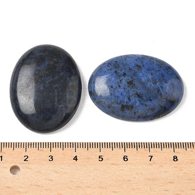 Natural Dumortierite Quartz Cabochons G-C189-03-1