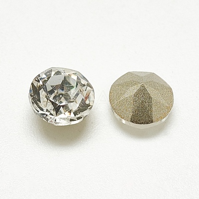 Pointed Back Glass Rhinestone Cabochons RGLA-T110-4mm-001-1