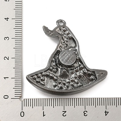 Alloy with Glass Rhinestone Pendants FIND-B033-01A-B-1