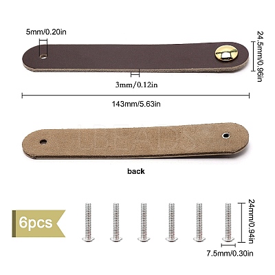 Leather Handle DIY-WH0182-19B-1