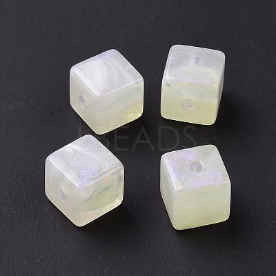 Opaque Acrylic Beads OACR-E014-18H-1