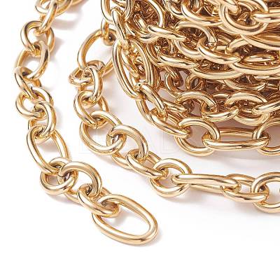 Ion Plating(IP) 304 Stainless Steel Oval Link Chains CHS-C002-01G-1