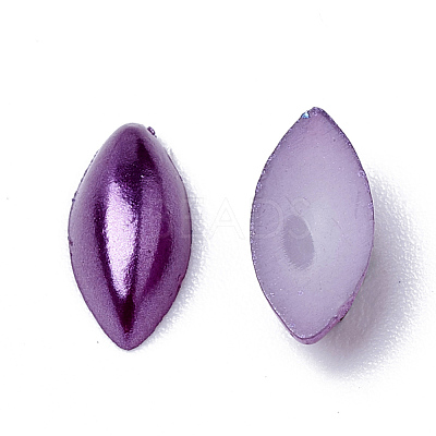 ABS Plastic Imitation Pearl Cabochons SACR-R756-8x4mm-Z47-1