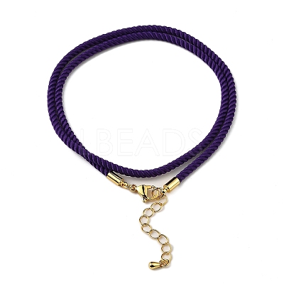 Nylon Milan Cord Necklace Making MAK-M028-01G-28-1