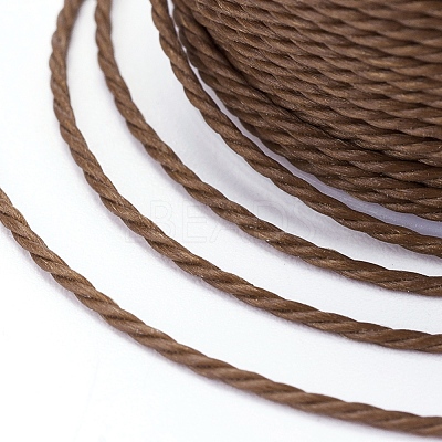 Round Waxed Polyester Cord YC-G006-01-1.0mm-03-1