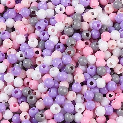 Opaque Acrylic Beads OACR-H118-07A-03-1