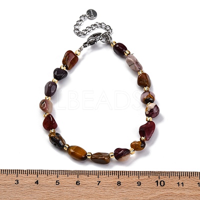 Natural Mookaite Beaded Bracelets for Women G-P563-07P-06-1
