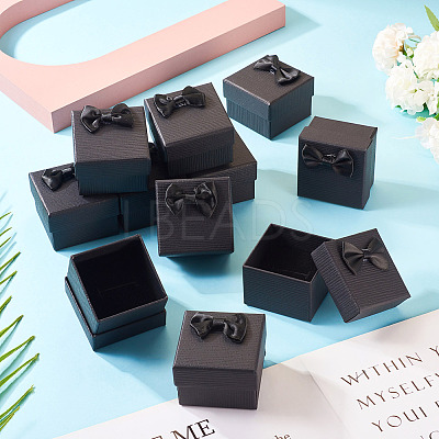 Square Cardboard Paper Ring Gift Storage Boxes CON-TAC0001-17A-1