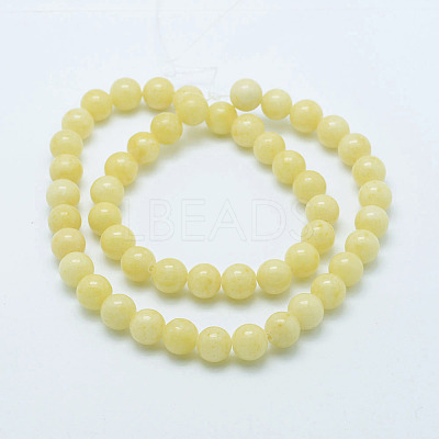 Natural Mashan Jade Round Beads Strands X-G-D263-4mm-XS06-1