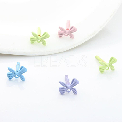 40Pcs Spray Painted Alloy Stud Earring Findings FIND-SP0005-51-1