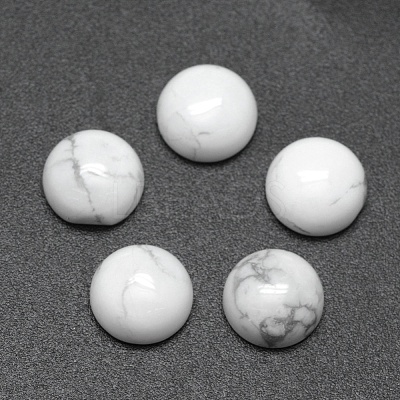 Synthetic Howlite Cabochons G-E492-H-12-1