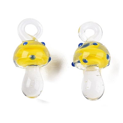 Handmade Lampwork Pendants LAMP-T021-14A-1