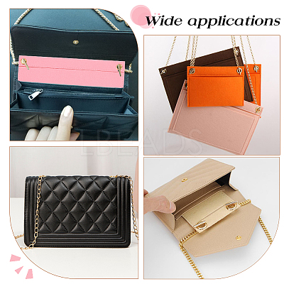 5Pcs 5 Colors Felt Purse Organizer Insert AJEW-WR0001-52-1
