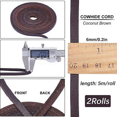 10M Flat Cowhide Cord NCOR-GF0001-01B-01-1