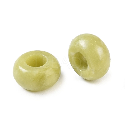 Natural Chinese Southern Jade European Beads G-G740-14x8mm-40-1