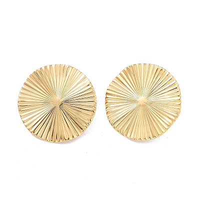 Ion Plating(IP) 304 Stainless Steel Stud Earring Findings X-STAS-P357-01A-G-1