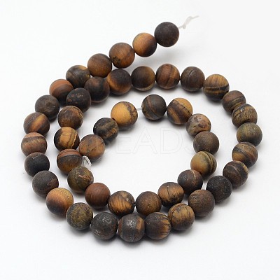 Natural Tiger Eye Beads Strands G-D688-6mm-1