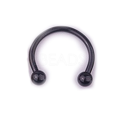 303 Stainless Steel Circular/Horseshoe Barbell Nose Rings WG86D19-08-1